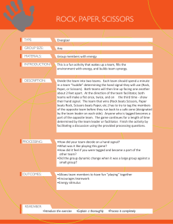 ROCK, PAPER, SCISSORS