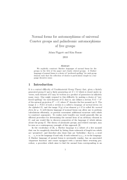 Normal forms for automorphisms of universal Coxeter groups