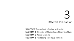 Effective instruction