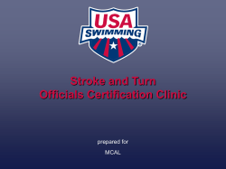 Stroke and Turn Official Training