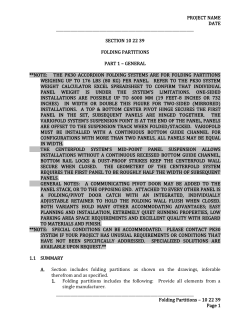 Folding Walls - . - PK