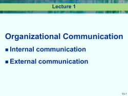 Communicating Within Organizations Upward