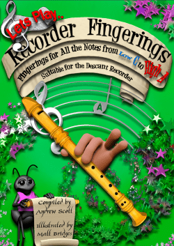 Let`s Play Recorder fingerings
