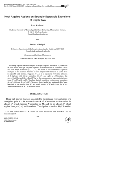 Hopf Algebra Actions on Strongly Separable Extensions of Depth Two