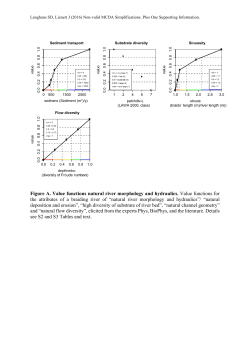 Figure A. Value functions natural river morphology and