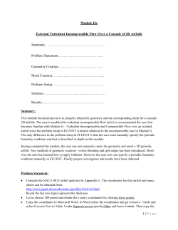 Module Ha-Flow Through a 2D Cascade