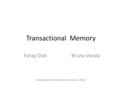 Transactional Memory