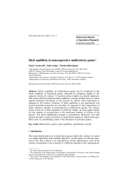Ideal equilibria in noncooperative multicriteria games1