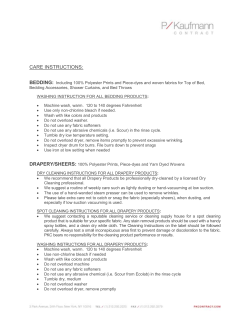 Instructions - P/Kaufmann contract