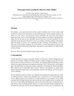 Semi-supervised Learning for Discrete Choice Models Abstract 1