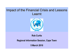 Impact Financial Crisis Lessons (Rob