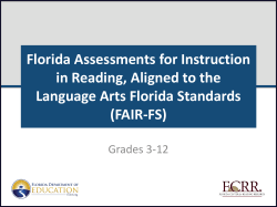 FAIR-FS - Florida Center for Reading Research