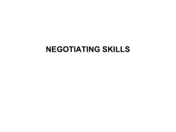 the process of negotiation