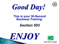 Good Day - Disability Employment Initiative