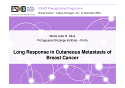 Long Response in Cutaneous Metastasis of Breast Cancer