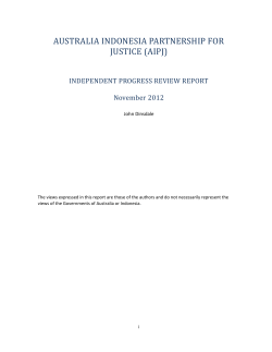 Australia Indonesia Partnership for Justice (AIPJ)