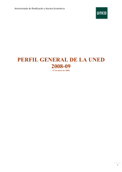 Perfil de la UNED - Oficina de Planificaci&oacute;n y Calidad