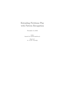 Extending Fictitious Play with Pattern Recognition