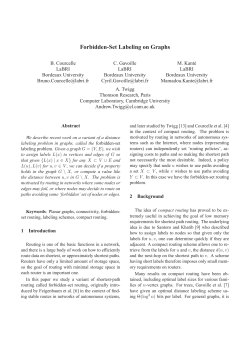 Forbidden-Set Labeling on Graphs
