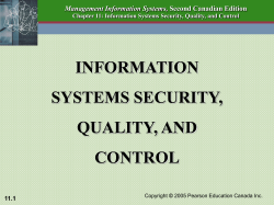 Information Systems Security