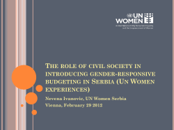 Nevena Ivanovic, UN Women Serbia Vienna, February 29 2012