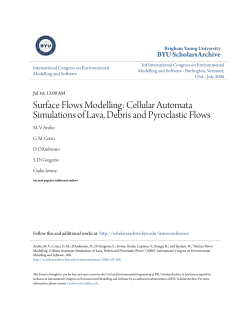 Cellular Automata Simulations of Lava, Debris and Pyroclastic Flows
