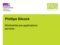 Phillipa Silcock, PAS, Worthwhile pre