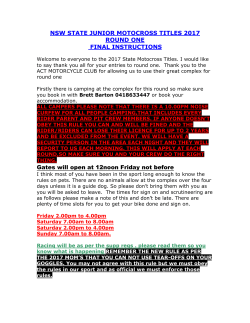 NSW STATE JUNIOR MOTOCROSS TITLES 2017 ROUND ONE