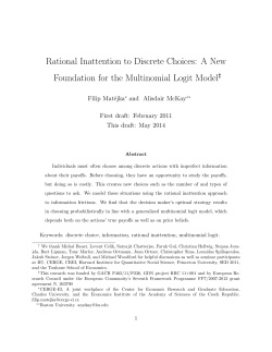 Rational Inattention to Discrete Choices: A New