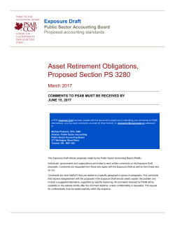 Asset Retirement Obligations, Proposed Section PS 3280