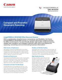 Compact and Powerful Document Scanning
