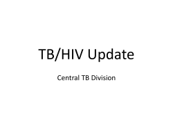 TB/HIV Update - mpsc.mp.nic.in