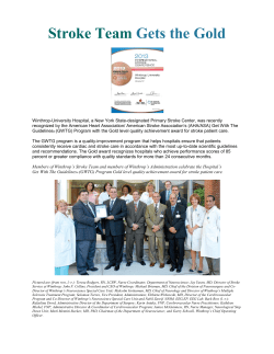 Stroke Team Gets the Gold