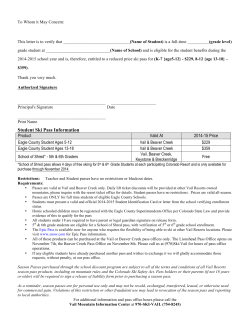 Student Ski Pass Information