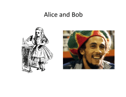 Alice and Bob