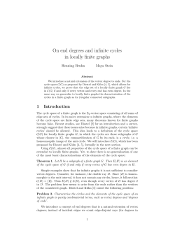 On end degrees and infinite cycles in locally finite graphs - DIM