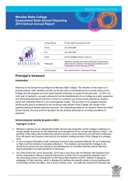 2014 School Annual Report