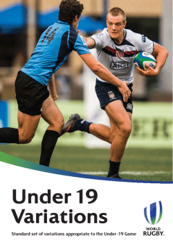 World Rugby U19 Law Variations