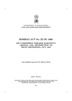 (Repeal and Distribution of Trust Properties) Act, 1959