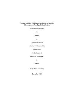 Potential and Flux Field Landscape Theory of Spatially