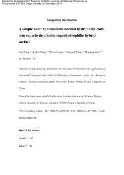 A simple route to transform normal hydrophilic cloth into