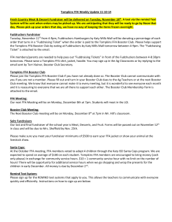 Tompkins FFA Weekly Update 11-10