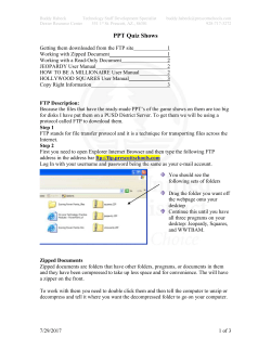 PowerPoint Quiz Shows