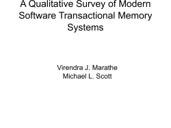 A Qualitative Survey of Modern Software Transactional Memory