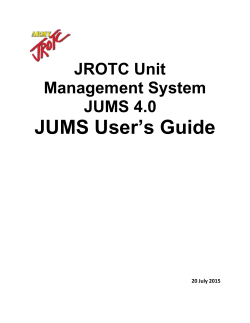 JROTC Unit Management System