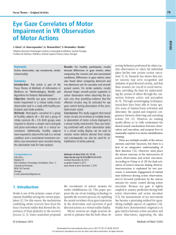 Eye Gaze Correlates of Motor Impairment in VR Observation of