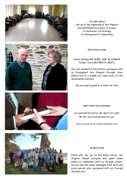 An open space set up at the beginning of the Chapter and