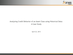 to presentation - IFMR Finance Foundation