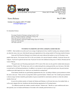 For Immediate Release