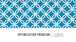 Optimization Problems